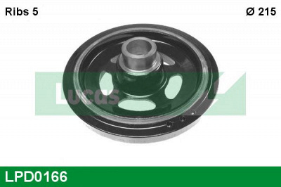 LUCAS ENGINE DRIVE lpd0166 -  Ременный шкив, коленчатый вал